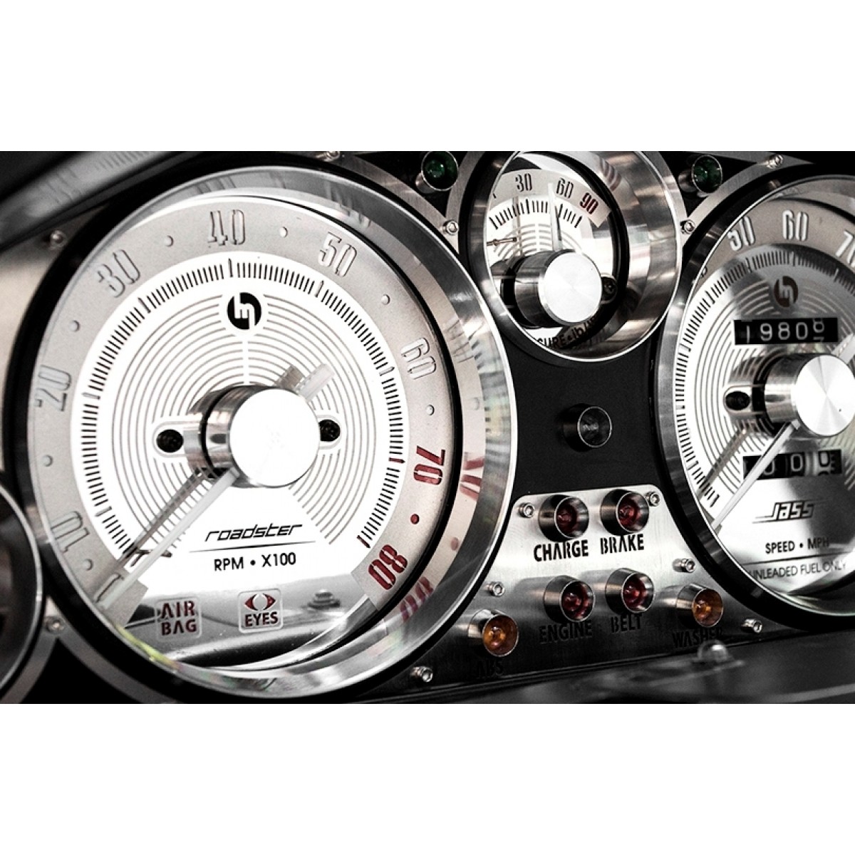 Deep Style Gauge Rings, Billet Aluminium, MX5 NA